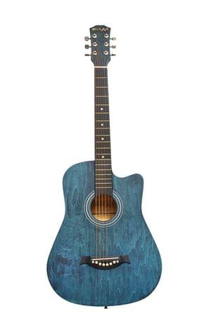 Belear I-280-WBL Couturier 38 Inch Blue Cutaway Acoustic Guitar